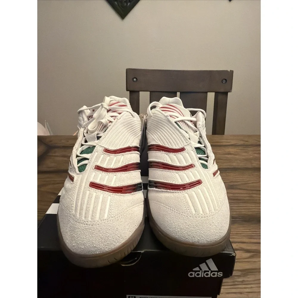 Adidas PREDATOR SALA SHOES in White/Collegiate Green/Cloud White Men Sz 12 …X2